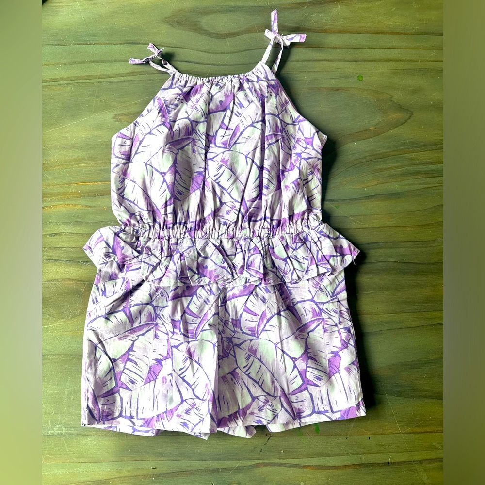 NWT - JANIE AND JACK-PURPLE ROMPER-SIZE 5